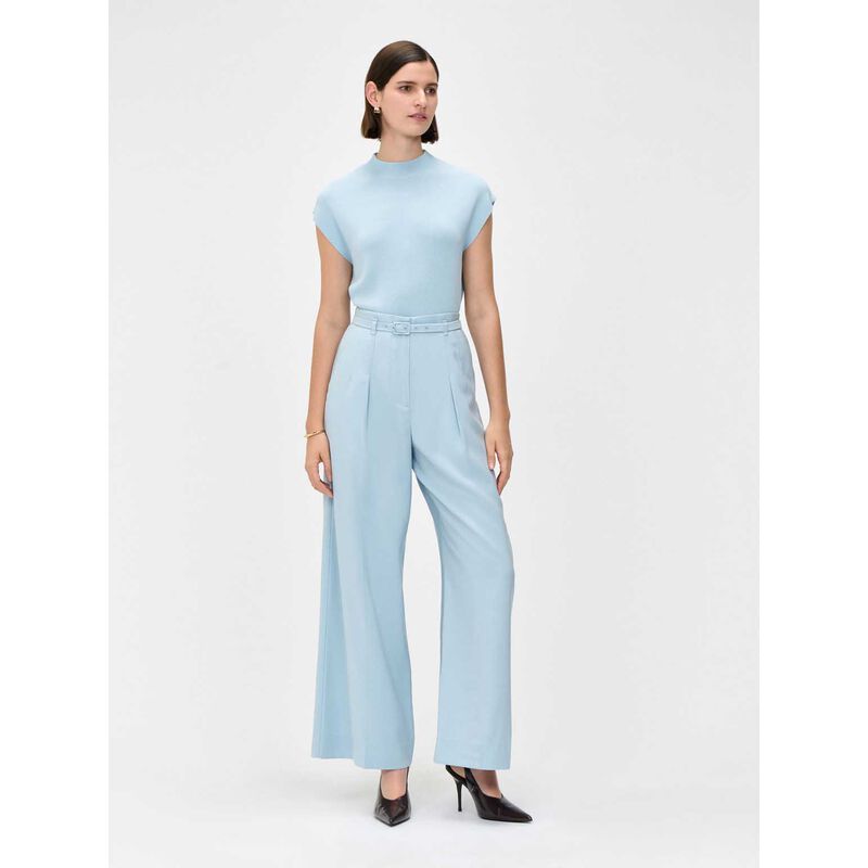 Veronika Maine Sky Drop Shoulder Funnel Neck Knit image number 2